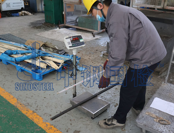 鋼材檢測現(xiàn)場