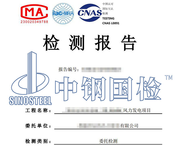 風電項目試驗報告